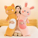 Милая кукла, подушка для сна, кот, лягушка