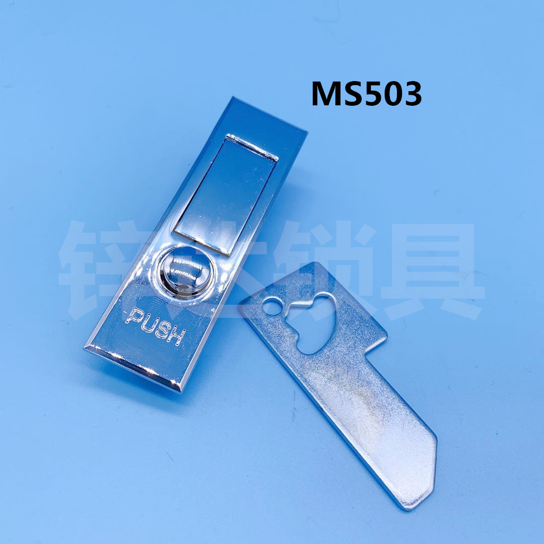 Mechanical door lock MS503 door lock lock fire cabinet lock dot button bounce lock equipment door electric cabinet door lock power distribution