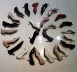 (Трансграничная торговля), повседневные туфли с острым носком на плоской подошве с низким вырезом, босоножки, из натуральной кожи, широкий устойчивый каблук, обувь для работы