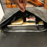 Мужская маленькая сумка клатч, кожаный бумажник для документов, европейский стиль, из натуральной кожи