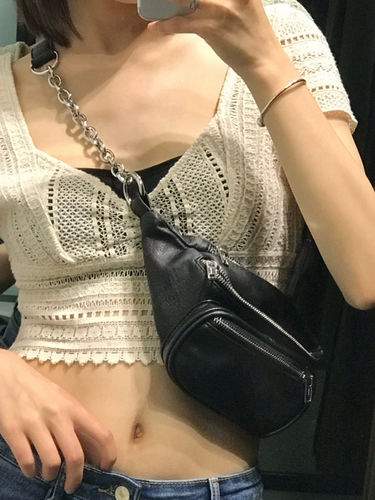 Tide, поясная сумка, сумка через плечо, цепь, нагрудная сумка, Гонконг, популярно в интернете