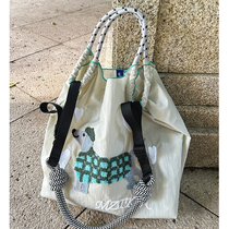 Dachshund cute dog handbag shoulder bag armpit bag crossbody bag female college student commuting to class large capacity