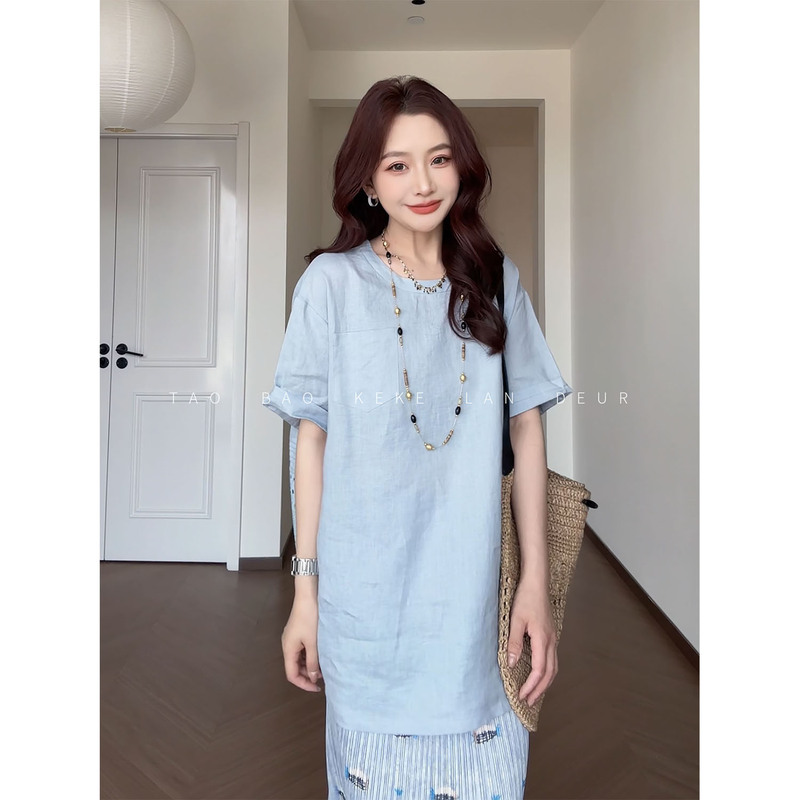 Keke【When the Fog Clears】Fashionable Loose-Fitting Casual Top for Women with a Stylish Design That Makes You Look Slimmer