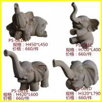 Real Sands Rock Small Elephant Water Spray Eu Fountain Outdoor Waterscape Sculpture GRP Manufacturer Direct