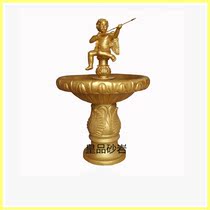 Sandstone Water Jet Small Angel Spray Pool Eurostyle Fountain Outdoor Waterscape Sculpture Manufacturer Direct