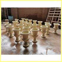 Sandstone Sculpture Simple Flower Pot Cell Garden Forest Landscape Decoration Eurostyle Art Flower Bowl Manufacturer Direct