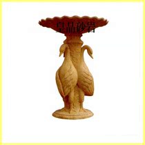 Imperial sandstone Swan Spray Pool Eurostyle Fountain Outdoor Waterscape Sculpture GRP Water Jet Manufacturer Direct