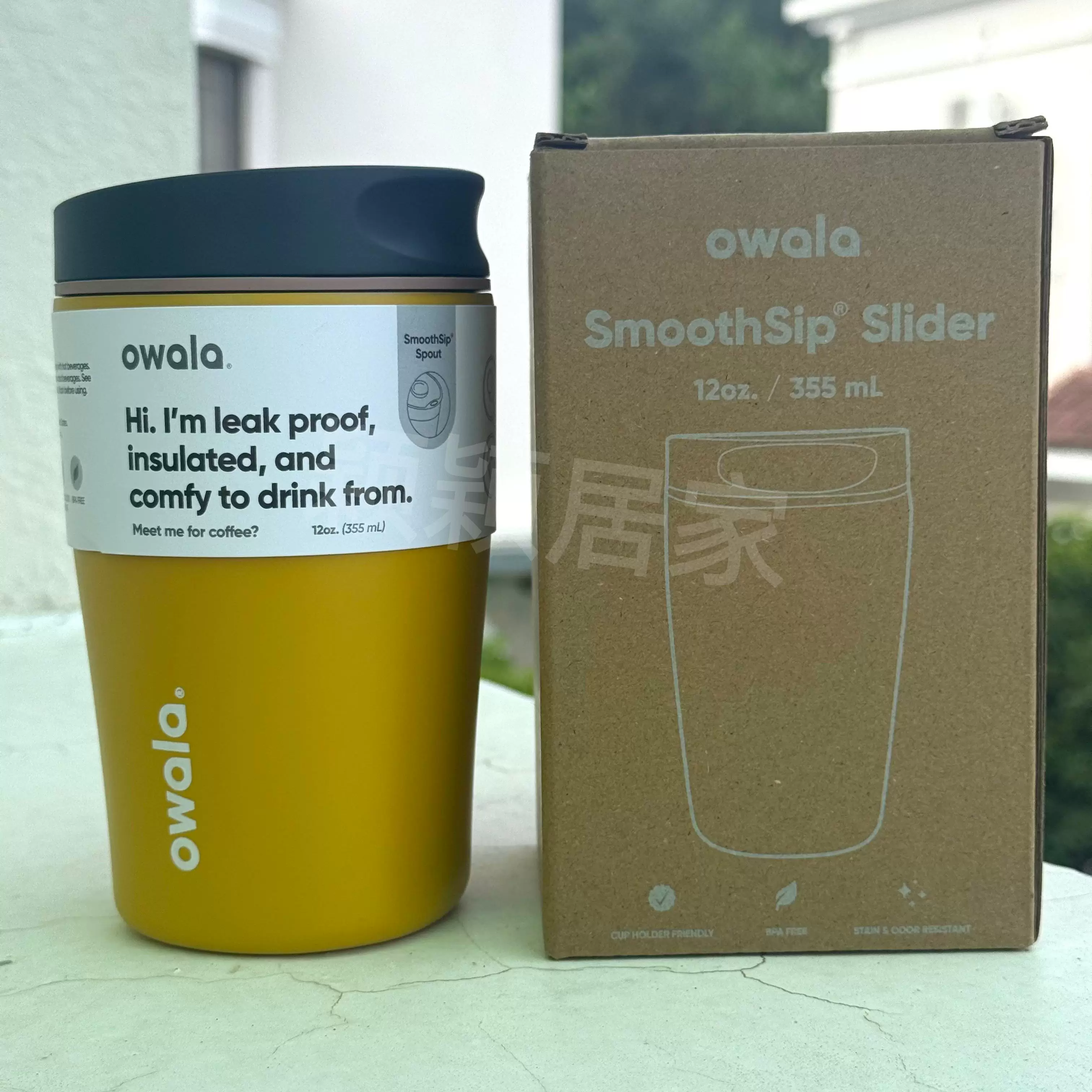 [Owala Smoothsip Slider 12OZ Thermal Cup Sports Water Bottle]