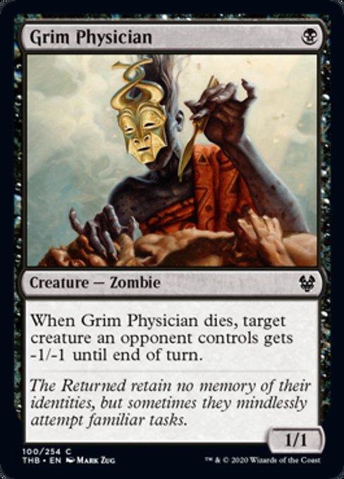 MTG Magic Storm the THB Cold Doctor Grim Physician Black Iron 100 English