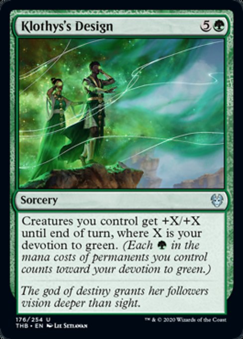 MTG Magic Landscape's THB Klodyce's Idea KlothyssDesign Green Silver 176 English