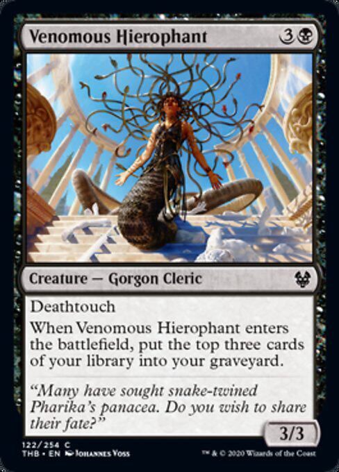 MTG Magic Storm the THB drama The Real Venomous Hierophant black iron 122 English
