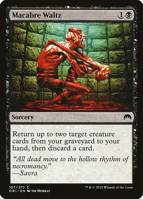 MTG magic storm ORI dead waltz Macabre Waltz black iron 107 English