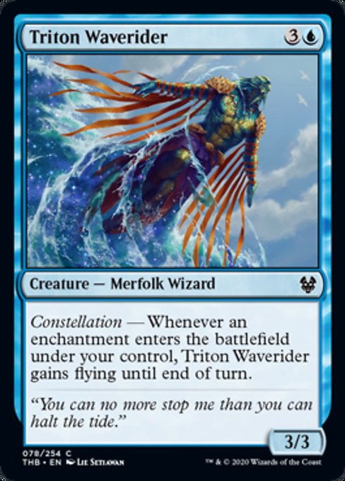 MTG Magic Fengyun THB Triton Waverider Blue Iron 78 English