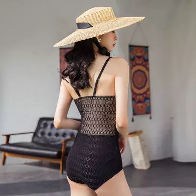 Áo tắm một mảnh cao cấp áo tắm nữ giảm béo che bụng ins2020 sexy les ngực nhỏ tụ tập trên bãi biển suối nước nóng - Bộ đồ bơi One Piece