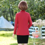 Весенний пиджак классического кроя для матери, осенняя куртка, в западном стиле, по фигуре