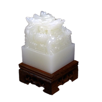 Royal Dragon Seal Plate Dragon Fortune Sheng Xiang Dragon Official Seal Ornament Topaz Jade Seal Seal Dragon Seal Ornament Customized Engraving