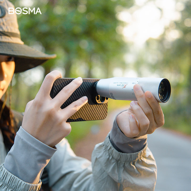 Boguan X32 Lens Mobile Phone Telephoto Lens Monocular Telescope Flat-Field Wide-Angle Ed Lens for Photography and Bird Watching