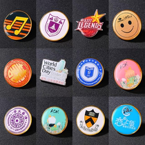 Badge crystal glue production color printing advertising special-shaped badges creative enterprise logo badge customization
