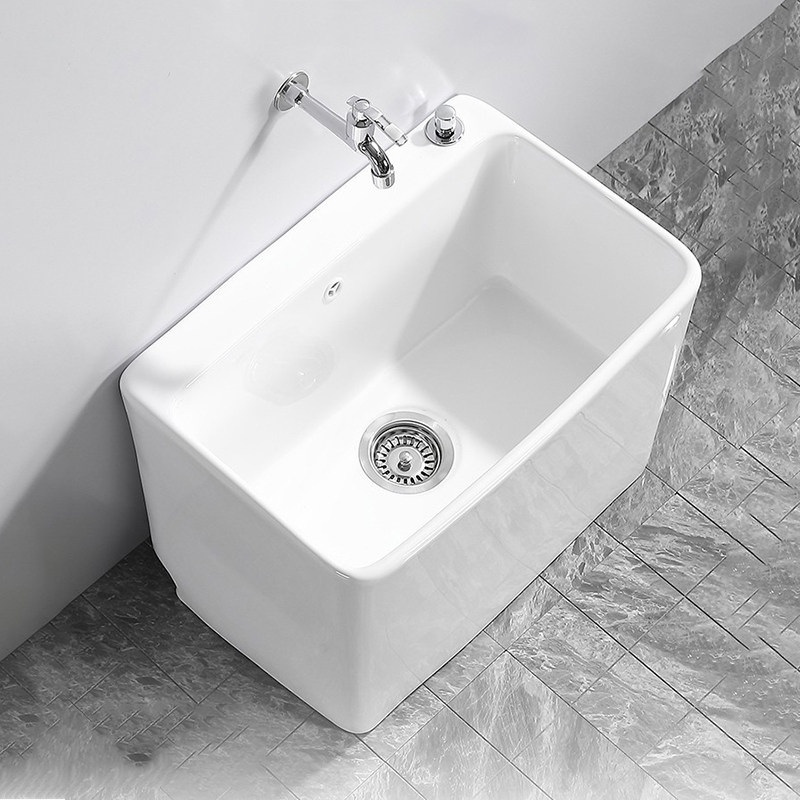 Mop Pool Balcony Makeup Room Large ceramic wash mop pool pier Bukepool Home floor Type Small Number of water sink Pool