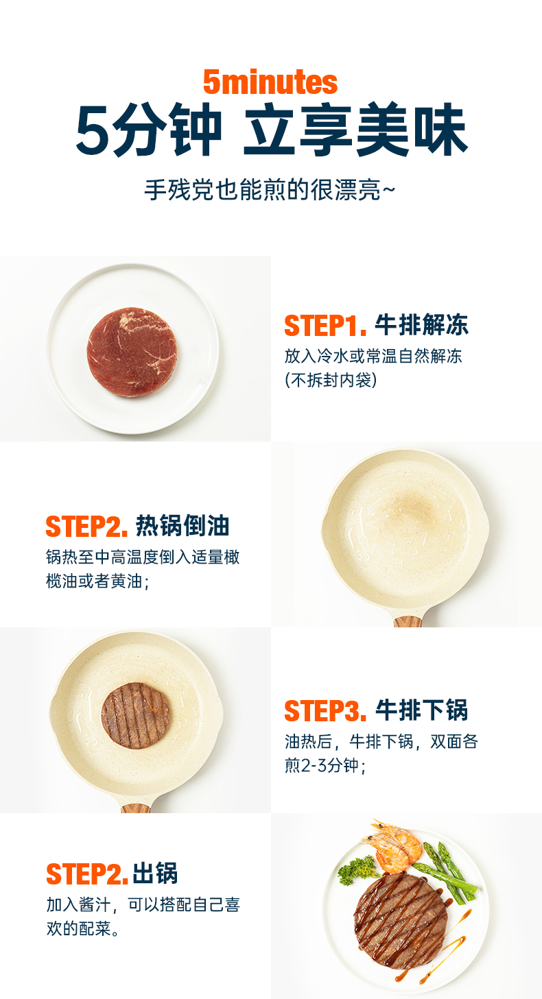 小牛凯西 黑椒菲力牛排 80g*10片 已通过核酸检测 图12