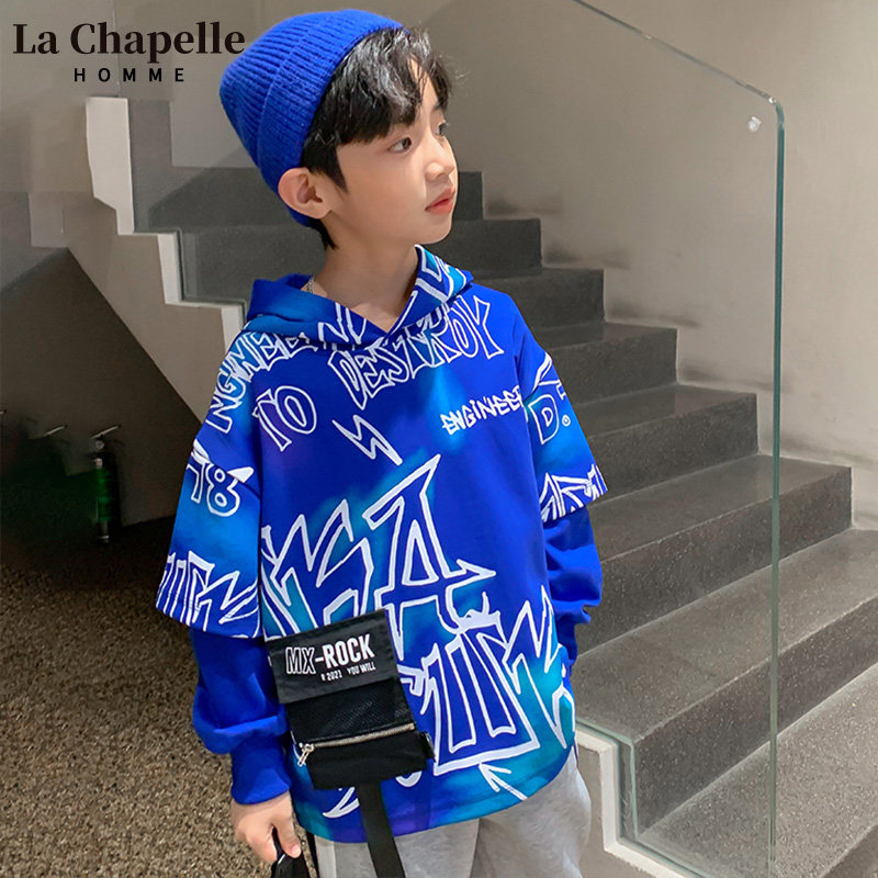 Lashabel boys clothes spring clothes 2022 new children's clothes spring and autumn children's boys tops