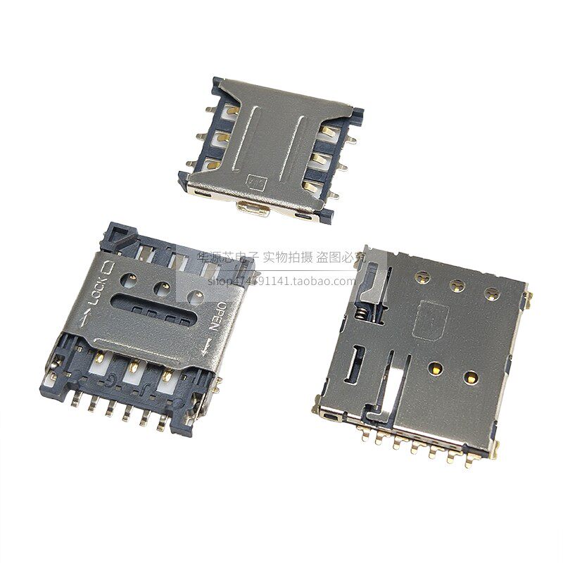 翻盖式NANO SIM微卡,7P,1.4mm,掀盖式6+1P,带检测脚小卡槽:手机SIM卡的新趋势!-SIM剪卡钳-淘宝百科网