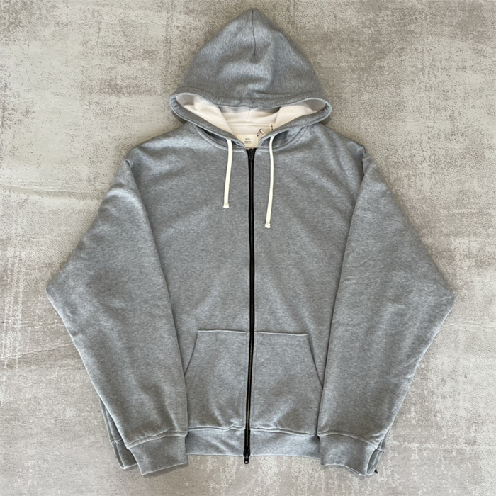 Essentials Czfog Old-Style Three-Zipper Jacket Spring and Autumn European and American High Street Loose Casual Hoodie for Men Essentials Czfog Old-Style Three-Zipper Jacket Spring and Autumn European and American High Street Loose Casual Hoodie for Men