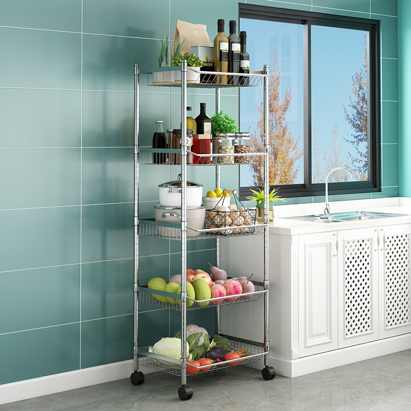 304 stainless steel vegetable shelves landing floor vegetable rack household kitchen vegetables holding frame multi - layer vegetable rack