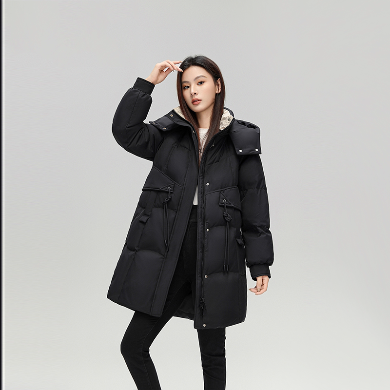 2024 Winter New Korean Style Fashionable Casual Versatile Mid-Length 90 down Jacket for Women 2024 Winter New Korean Style Fashionable Casual Versatile Mid-Length 90 down Jacket for Women