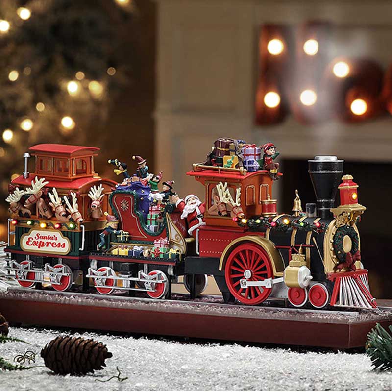 American Mr Christmas Christmas train Music Box Music Box retro European creative Princess gift