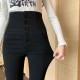 Wear as outer layer elastic winter magic pencil black pants