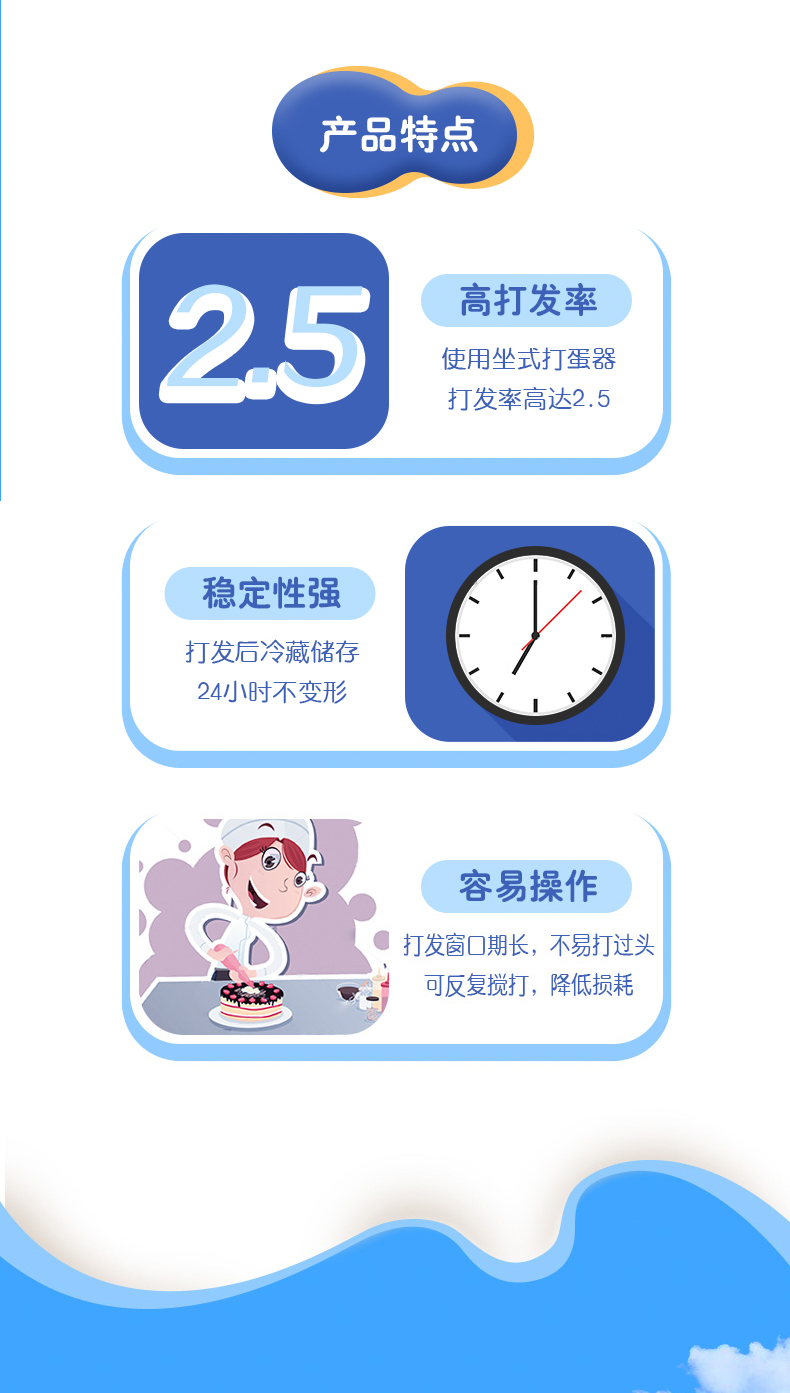 伊利 纯乳脂动物淡奶油 1L*2盒 在家做出冰淇淋 图2