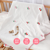 Baby gauze blanket summer thin newborn spring and autumn quilt baby nap towel by children Air conditioning blanket