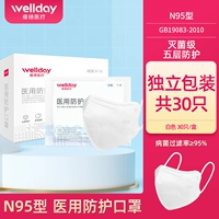 [Независимая установка стерилизатора] 30 N95 Медицинские защитные маски-30/коробка пластика