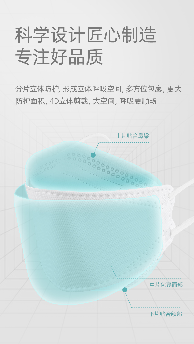 维德医疗 鱼型KN95防护口罩 10只 独立装 图8