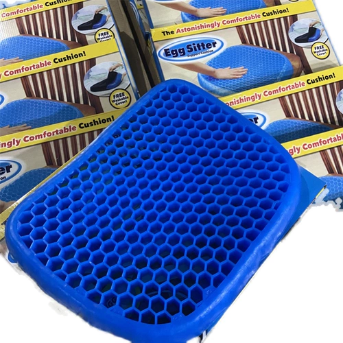 Немецкая технология!Позвольте задницу прохладным!Ветер -сквозной автомобиль TPE CAR COLD COSHION Мягкая сотовая подушка для яиц