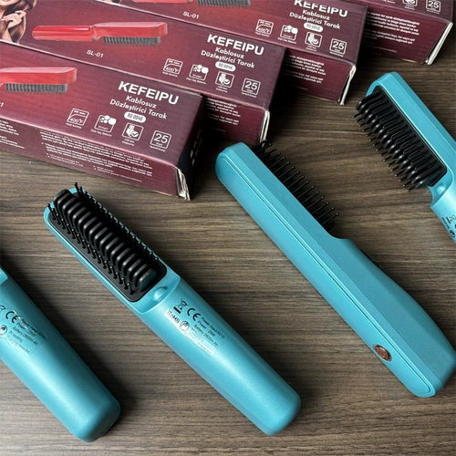 Европейский и американский сингл!Оригинал 269 сейчас 29!Очистите потерю!Волосы вьющиеся артефакт USB зарядка мини -беспроводная прямая расческа для волос