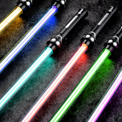 Genuine seven-color laser sword Star Wars lightsaber flash stick fluorescent stick retractable luminous children's sword toys