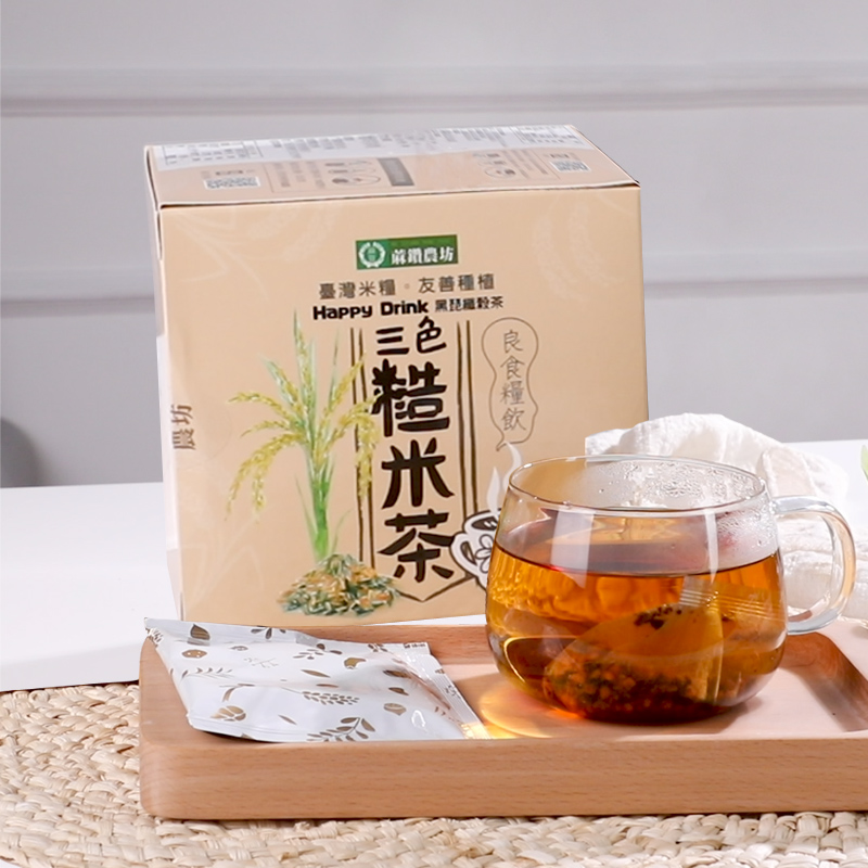 Taiwan origin Xuanmi tea fiber valley tea nutrition brown rice tea health bag tea bag hemp drill farm