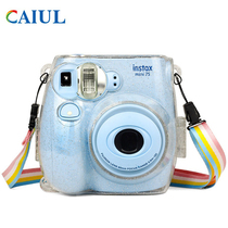 Fuji One-time imaging Polaroid mini7C Camera Fit bag Transparent protective case 7S Camera Holster Selfie mirror