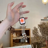 Creative AppleWatch Strap Metal Iwatch Watch Se Watch Bess 5/6 Sports 3/4 Multi-Chain New Model 38 Premium 44/42/40 мм летняя музыкальная замена для девочек.
