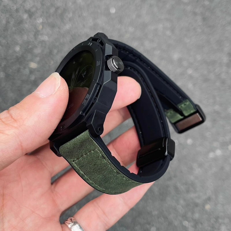 Huawei, совместимый ремешок для часов, модифицированный корпус, швейцарские часы, аксессуары, из натуральной кожи, делается под заказ
