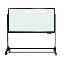 Fuxintong tempered glass whiteboard bracket type mobile transparent glass blackboard shooting writing board childrens graffiti water pen erasing magnetic whiteboard wall school training blackboard home background board