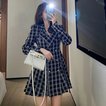 Temperament Sashimi Skirt Suit Dress Dress Woman Autumn Winter Cardiator Skirt 2021 New Little Subwrapped Hip Skirt