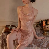 Сексуальная летняя пижама, изысканный стиль, красивая спина, с лямками