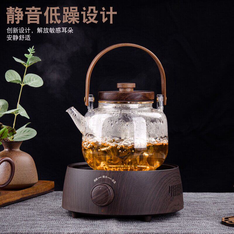 Luoyang electric pottery stove mini type tea brewer small light wave furnace cast iron pot boiling water to make tea home silent tea stove