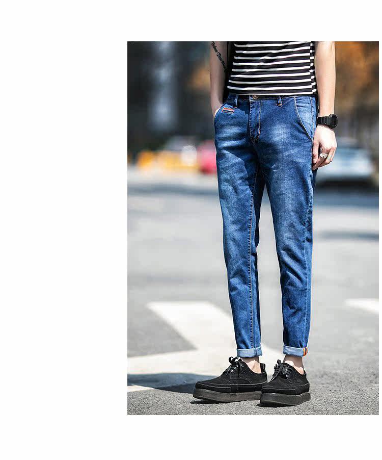 Jeans pour adolescent pieds Slim pour été - Ref 1464306 Image 14