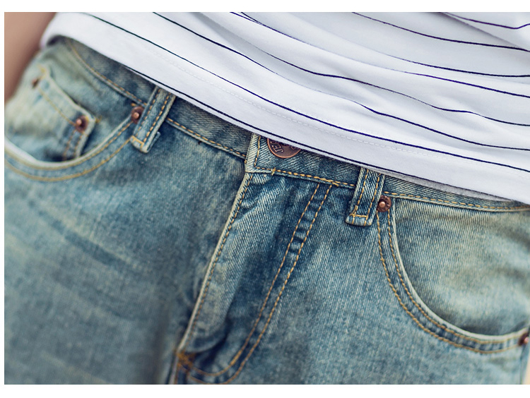 Jeans pour jeunesse coupe droite pour été - Ref 1463624 Image 23