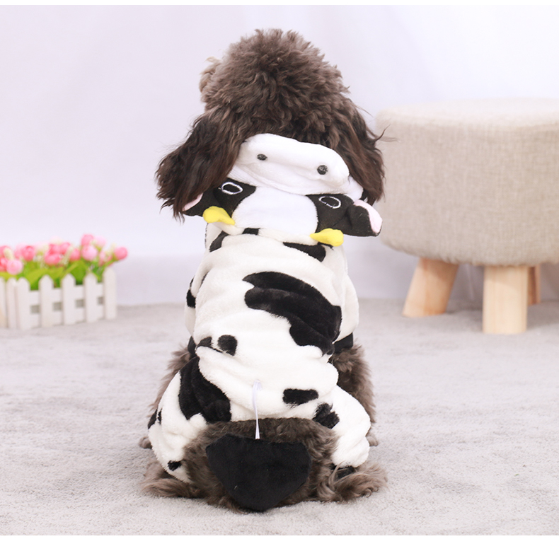 Quần áo chó quần áo mùa thu chó nhỏ Teddy hơn gấu trúc cún con chó con Bomei quần áo thú cưng quần áo mùa đông bò - Quần áo & phụ kiện thú cưng quan ao thu cung