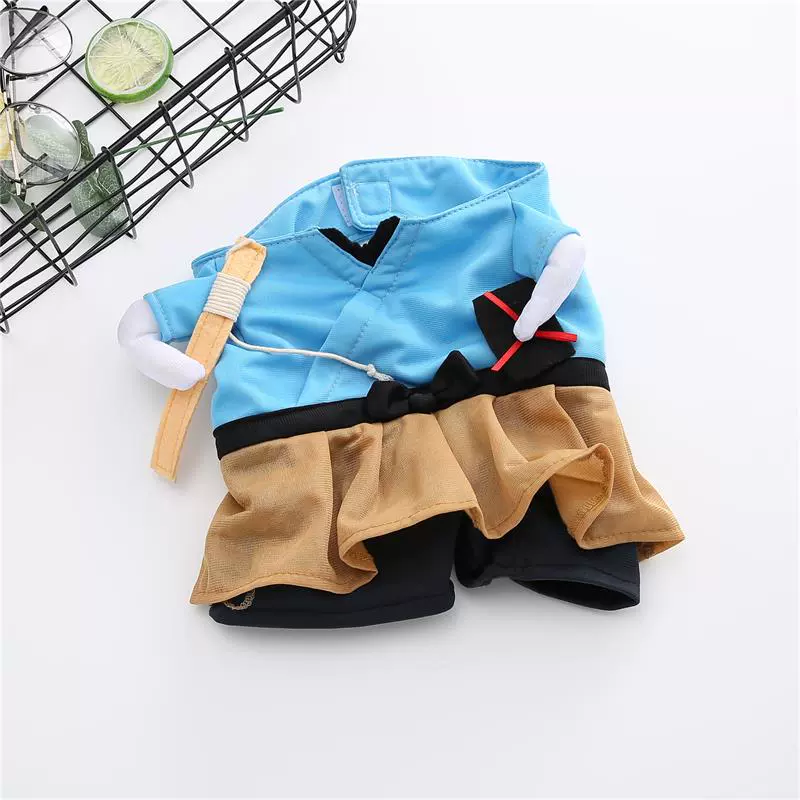 Lắc cùng kiểu Pu Tailang mèo con vui vẻ quần áo chó nhỏ quần áo chó cưng quần áo hai chân ngộ nghĩnh - Quần áo & phụ kiện thú cưng áo tết cho mèo	